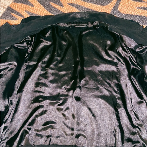 Black Suede Rock n Roll Leather Jacket - Picture 9 of 11